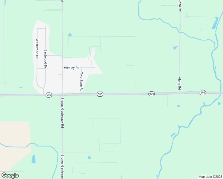 map of restaurants, bars, coffee shops, grocery stores, and more near 11012 Louisiana 696 in Abbeville