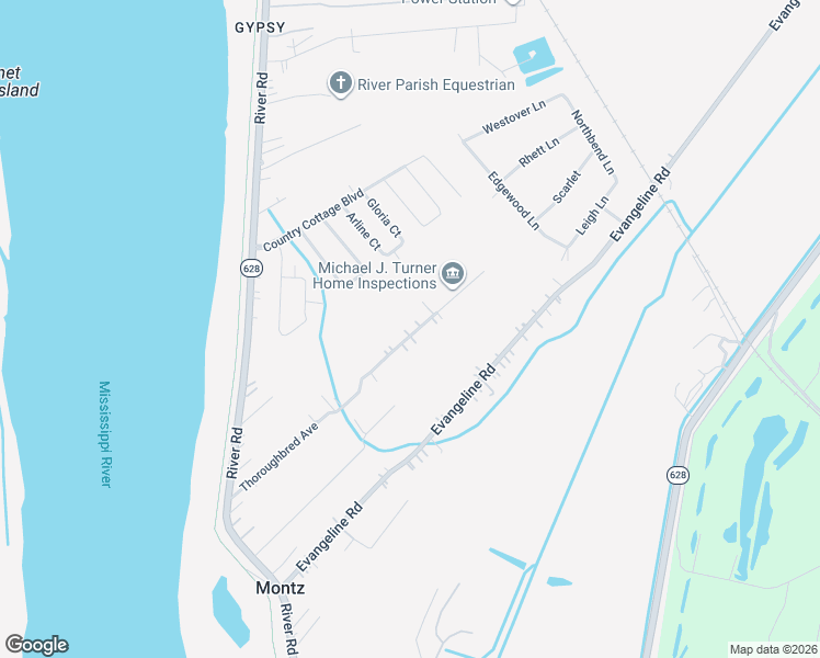 map of restaurants, bars, coffee shops, grocery stores, and more near 171 Thoroughbred Avenue in Montz