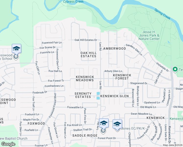 map of restaurants, bars, coffee shops, grocery stores, and more near 21223 Normand Meadows Lane in Humble