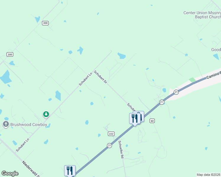 map of restaurants, bars, coffee shops, grocery stores, and more near 1221 Schubert Lane in Niederwald