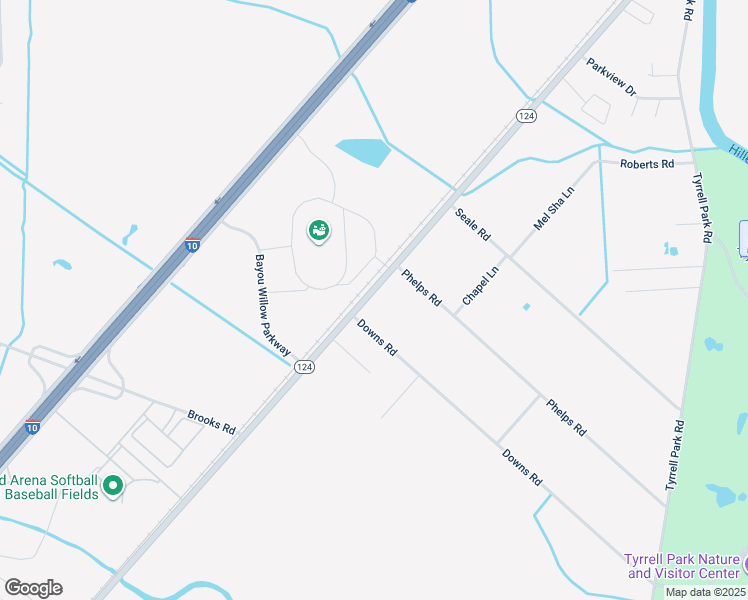 map of restaurants, bars, coffee shops, grocery stores, and more near 5975 Fannett Road in Beaumont