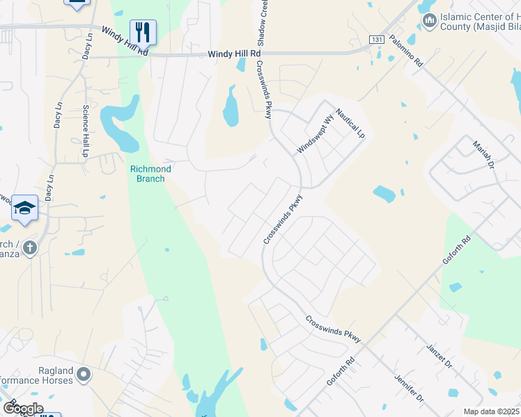 map of restaurants, bars, coffee shops, grocery stores, and more near 335 Spinnaker Loop in Niederwald