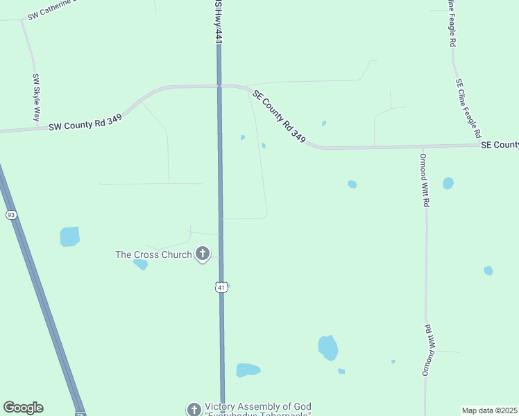 map of restaurants, bars, coffee shops, grocery stores, and more near 545 Southeast Burns Lane in Lake City