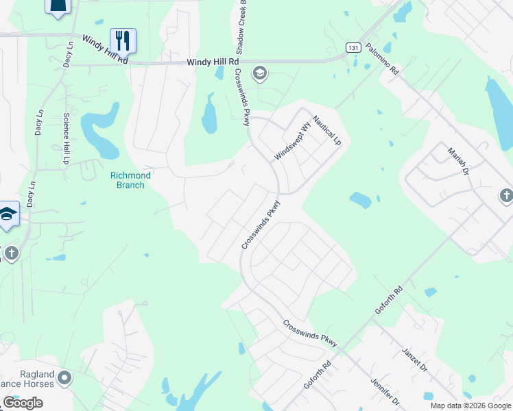 map of restaurants, bars, coffee shops, grocery stores, and more near 830 Spinnaker Loop in Niederwald