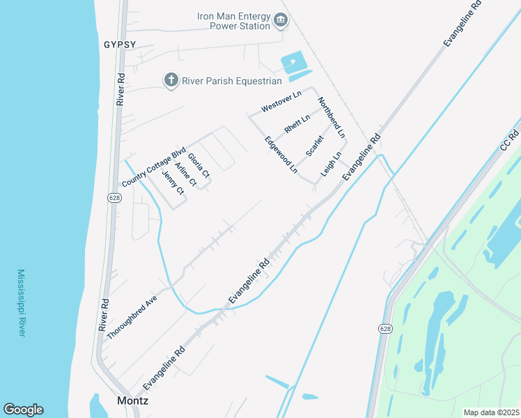 map of restaurants, bars, coffee shops, grocery stores, and more near 200 Thoroughbred Avenue in LaPlace