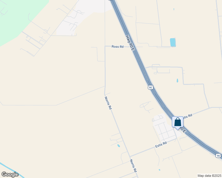 map of restaurants, bars, coffee shops, grocery stores, and more near 4415 Norris Road in New Iberia