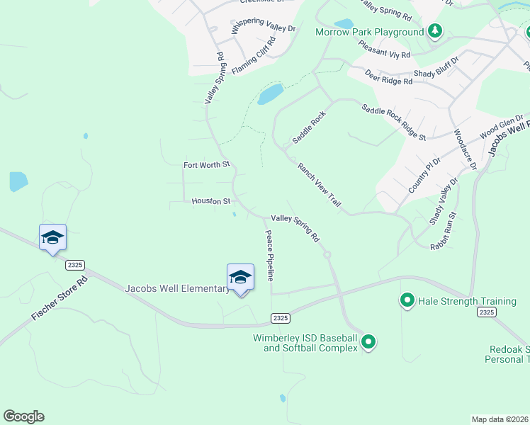 map of restaurants, bars, coffee shops, grocery stores, and more near 46 Ranch View Trail in Wimberley