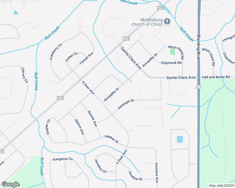 map of restaurants, bars, coffee shops, grocery stores, and more near 4655 Armadillo Street in Middleburg
