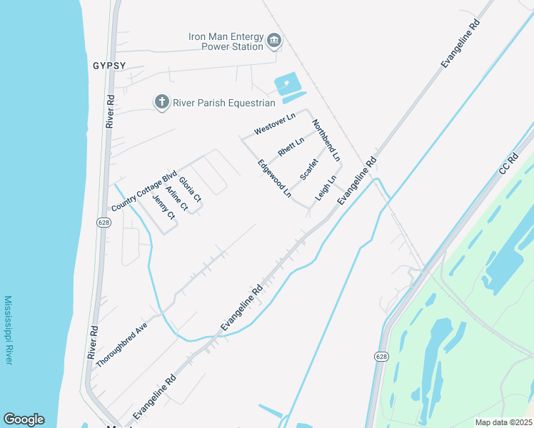 map of restaurants, bars, coffee shops, grocery stores, and more near 200 Thoroughbred Avenue in LaPlace