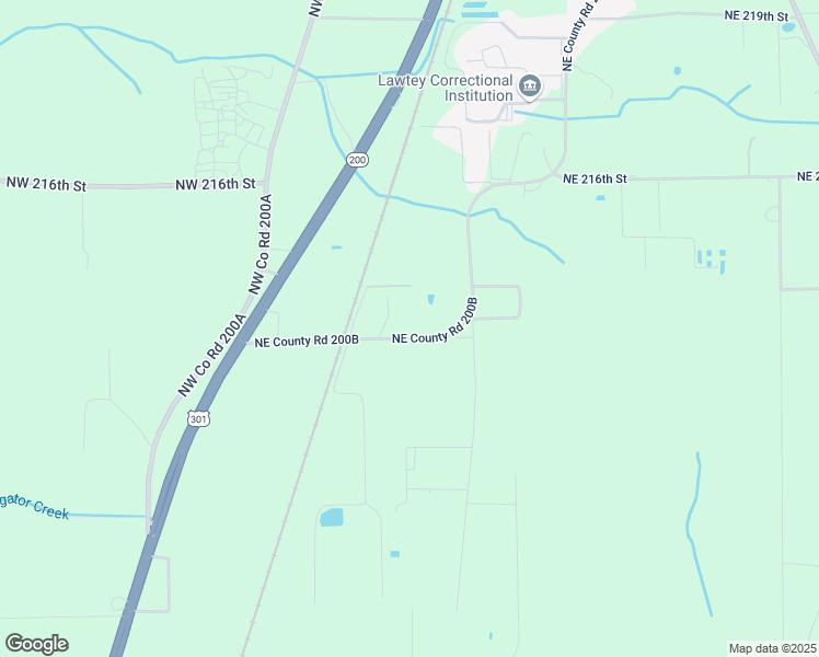 map of restaurants, bars, coffee shops, grocery stores, and more near 21492 Northeast County Road 200B in Lawtey