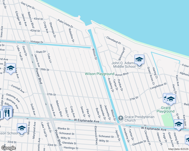 map of restaurants, bars, coffee shops, grocery stores, and more near 4924 Jeannette Drive in Metairie