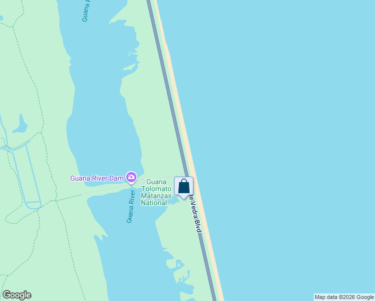 map of restaurants, bars, coffee shops, grocery stores, and more near 2677 South Ponte Vedra Boulevard in Ponte Vedra Beach