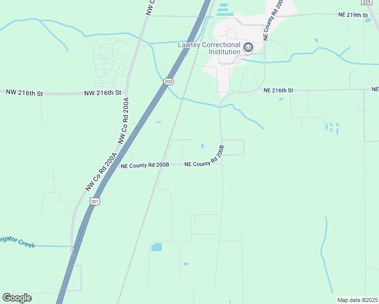 map of restaurants, bars, coffee shops, grocery stores, and more near 21492 Northeast County Road 200B in Lawtey