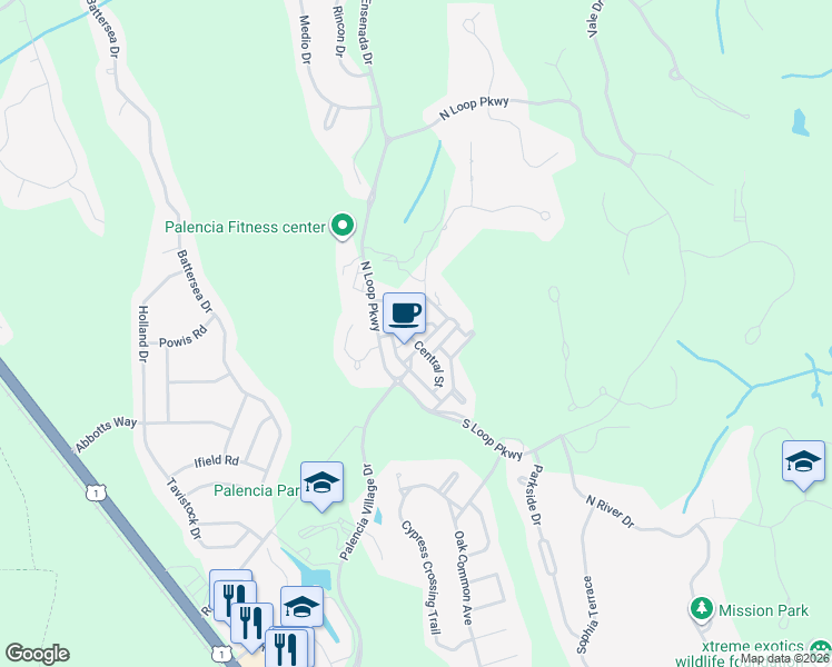 map of restaurants, bars, coffee shops, grocery stores, and more near 641 Market Street in St. Augustine