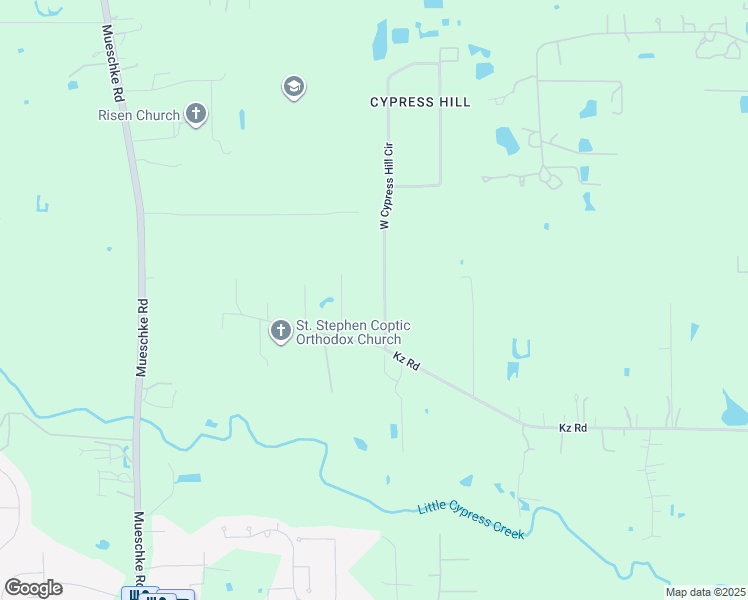 map of restaurants, bars, coffee shops, grocery stores, and more near 17719 West Cypress Hill Circle in Cypress