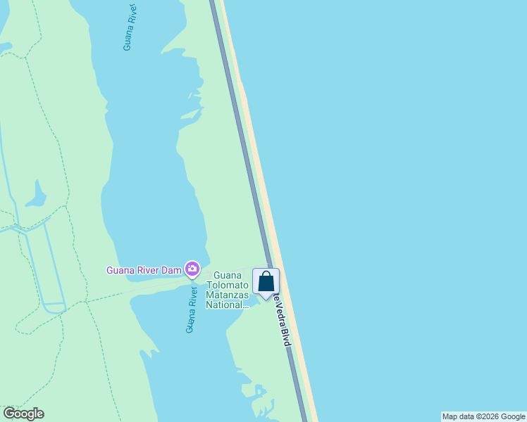 map of restaurants, bars, coffee shops, grocery stores, and more near 2665 South Ponte Vedra Boulevard in Ponte Vedra Beach