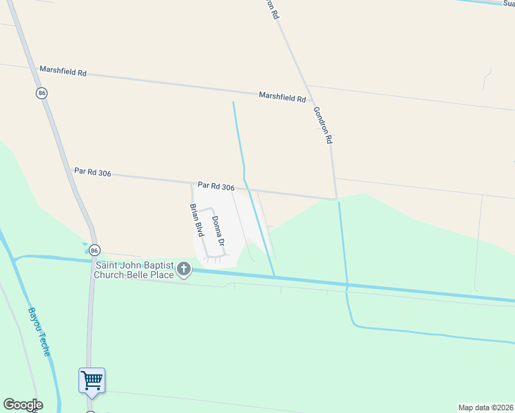 map of restaurants, bars, coffee shops, grocery stores, and more near 5116 Elizabeth Plessala Lane in New Iberia