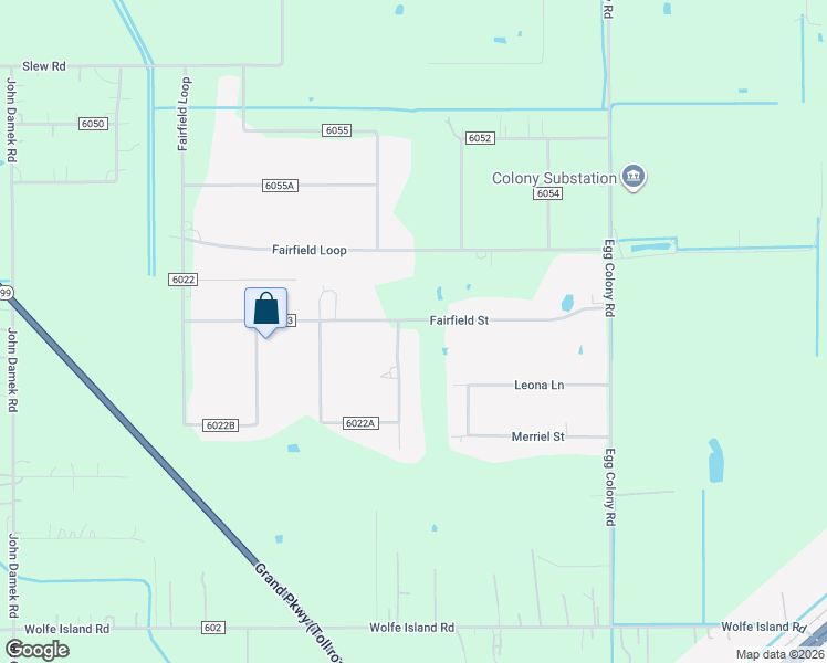 map of restaurants, bars, coffee shops, grocery stores, and more near 445 County Road 6022 in Dayton