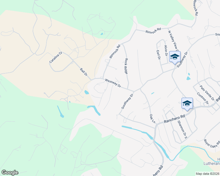 map of restaurants, bars, coffee shops, grocery stores, and more near 105 Oak Ridge Drive in Kerrville