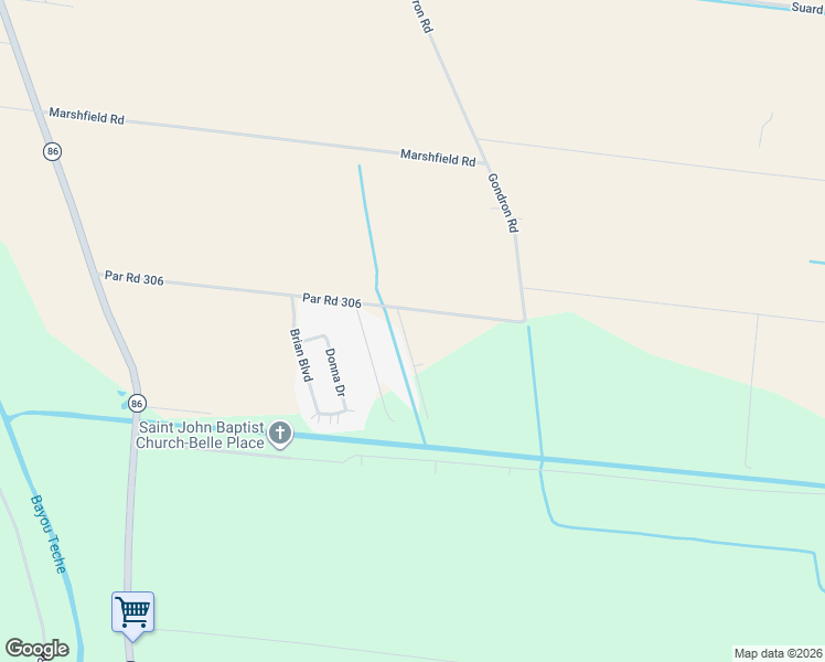 map of restaurants, bars, coffee shops, grocery stores, and more near 5116 Elizabeth Plessala Lane in New Iberia