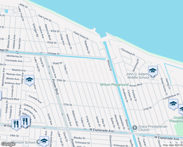 map of restaurants, bars, coffee shops, grocery stores, and more near 5024 Elmwood Parkway in Metairie