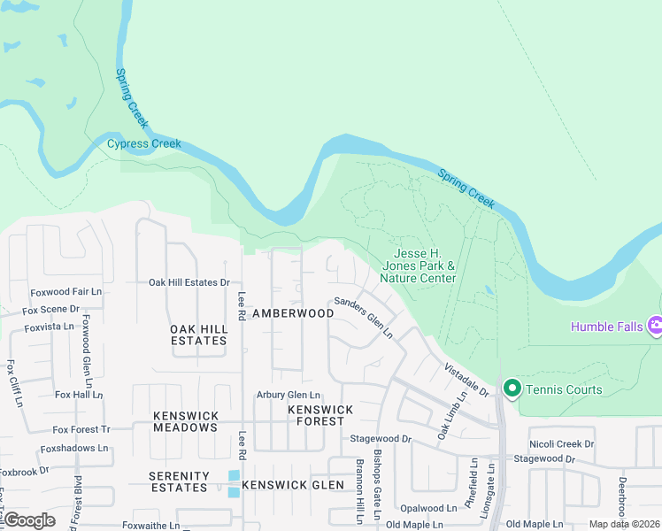 map of restaurants, bars, coffee shops, grocery stores, and more near 8019 Arrington Forest Lane in Humble