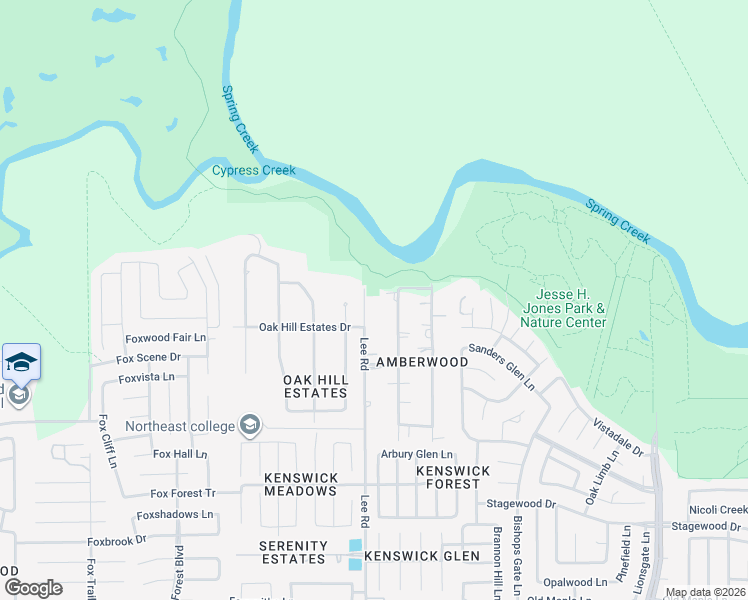 map of restaurants, bars, coffee shops, grocery stores, and more near 21815 Lee Road in Humble