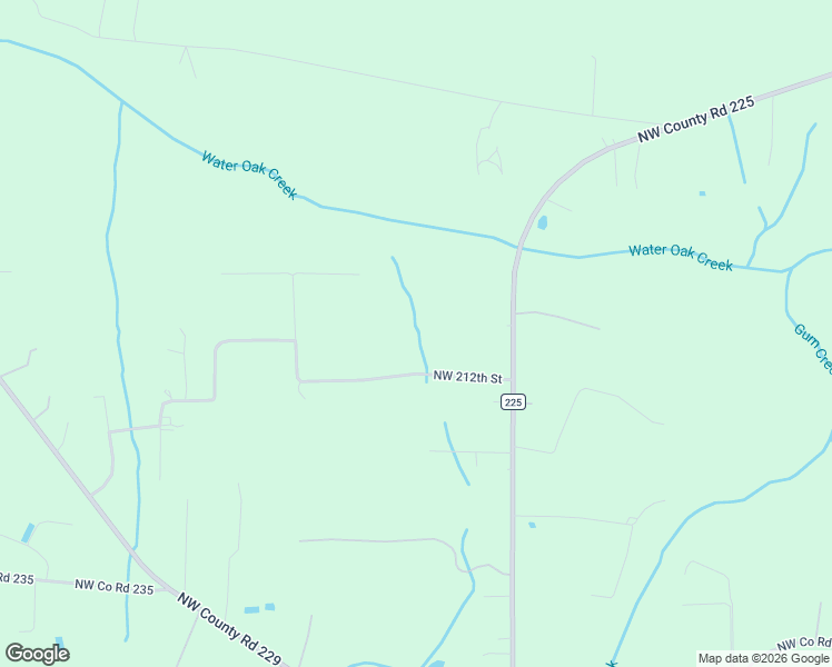 map of restaurants, bars, coffee shops, grocery stores, and more near 9179 Northwest County Road 225 in Starke