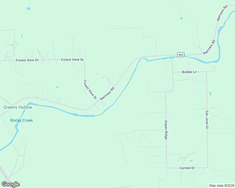 map of restaurants, bars, coffee shops, grocery stores, and more near 1402 Narrows Road in Blanco