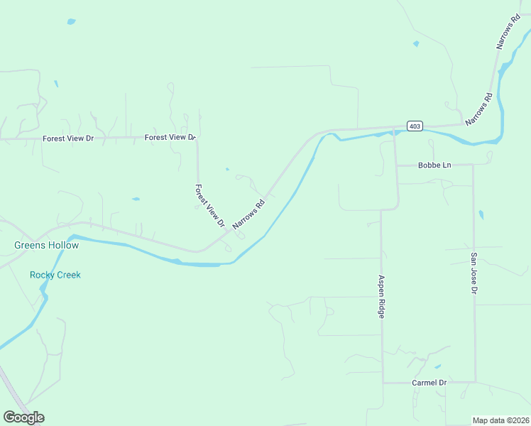 map of restaurants, bars, coffee shops, grocery stores, and more near Narrows Road in Blanco