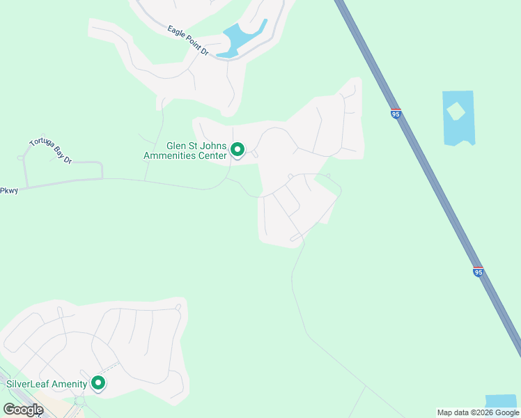 map of restaurants, bars, coffee shops, grocery stores, and more near 54 Birdfield Court in St. Augustine