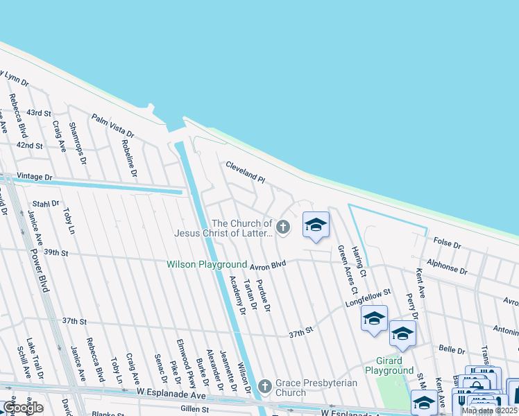 map of restaurants, bars, coffee shops, grocery stores, and more near 5805 Flower Drive in Metairie