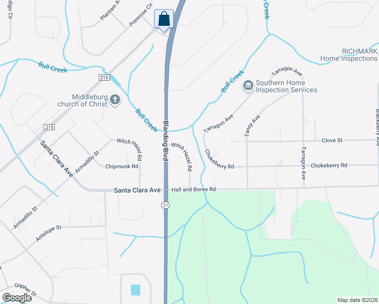 map of restaurants, bars, coffee shops, grocery stores, and more near 2867 Witch Hazel Road in Middleburg