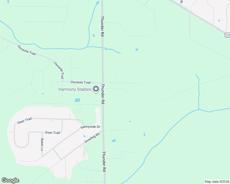 map of restaurants, bars, coffee shops, grocery stores, and more near 3048 Thunder Road in Middleburg