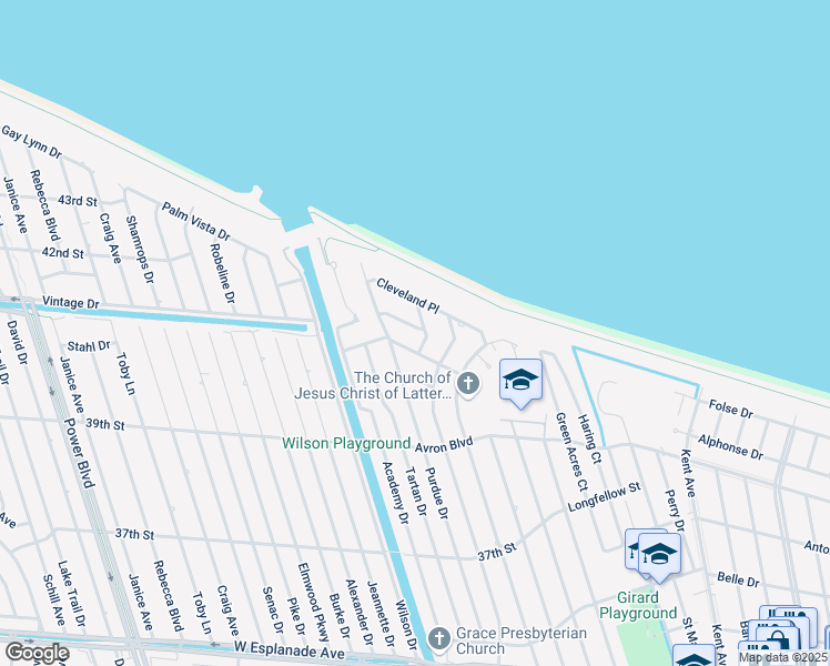 map of restaurants, bars, coffee shops, grocery stores, and more near 3720 Tulane Drive in Kenner