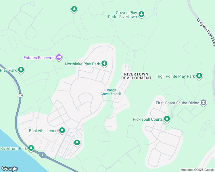 map of restaurants, bars, coffee shops, grocery stores, and more near 559 Narrowleaf Drive in St. Johns County