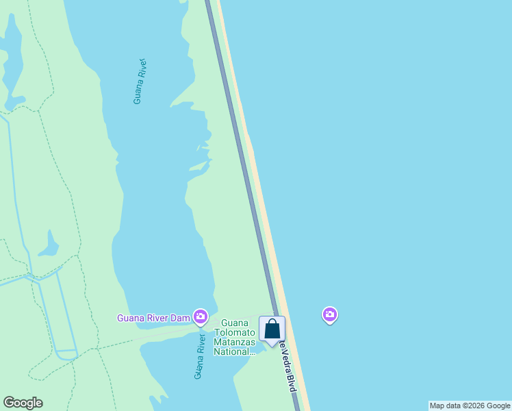 map of restaurants, bars, coffee shops, grocery stores, and more near 2645 Ponte Vedra Boulevard in St. Johns County