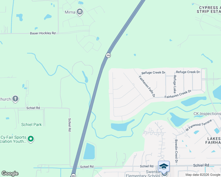 map of restaurants, bars, coffee shops, grocery stores, and more near 17819 Country Cove in Cypress
