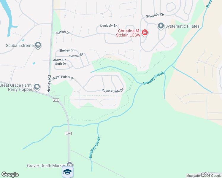 map of restaurants, bars, coffee shops, grocery stores, and more near 2921 Berta Place in Green Cove Springs