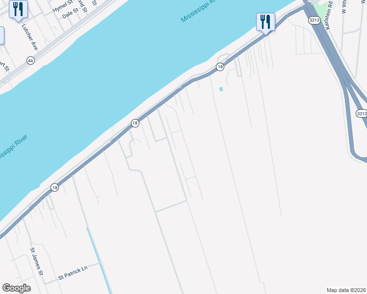 map of restaurants, bars, coffee shops, grocery stores, and more near 148 Dufresne Drive in Vacherie