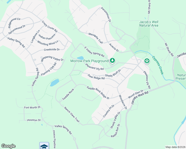 map of restaurants, bars, coffee shops, grocery stores, and more near 472 Shady Bluff Dr in Wimberley