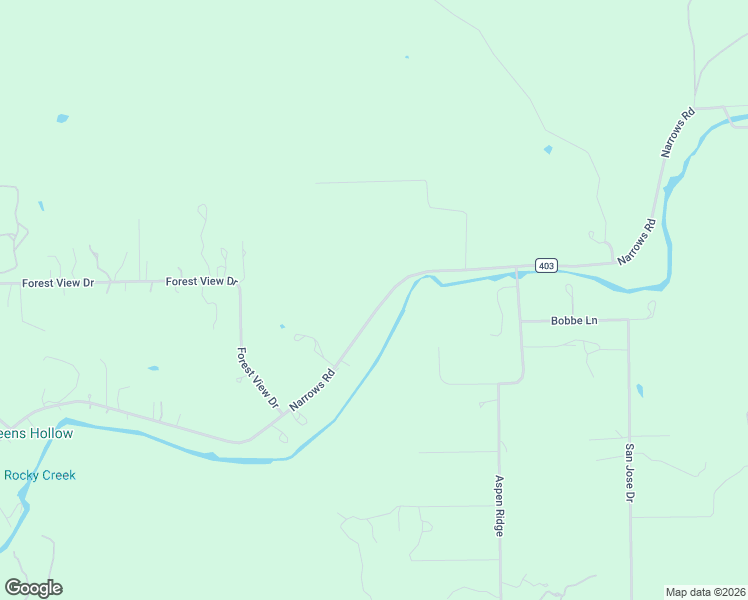 map of restaurants, bars, coffee shops, grocery stores, and more near Narrows Road in Blanco