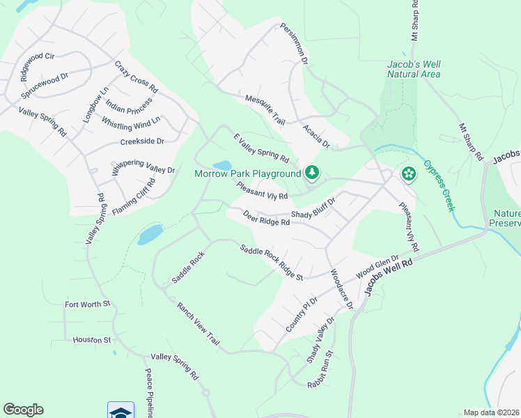 map of restaurants, bars, coffee shops, grocery stores, and more near 478 Shady Bluff Drive in Wimberley