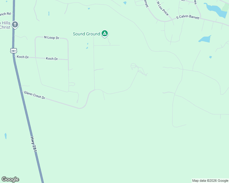map of restaurants, bars, coffee shops, grocery stores, and more near 1041 Glenn Crest Drive in Blanco