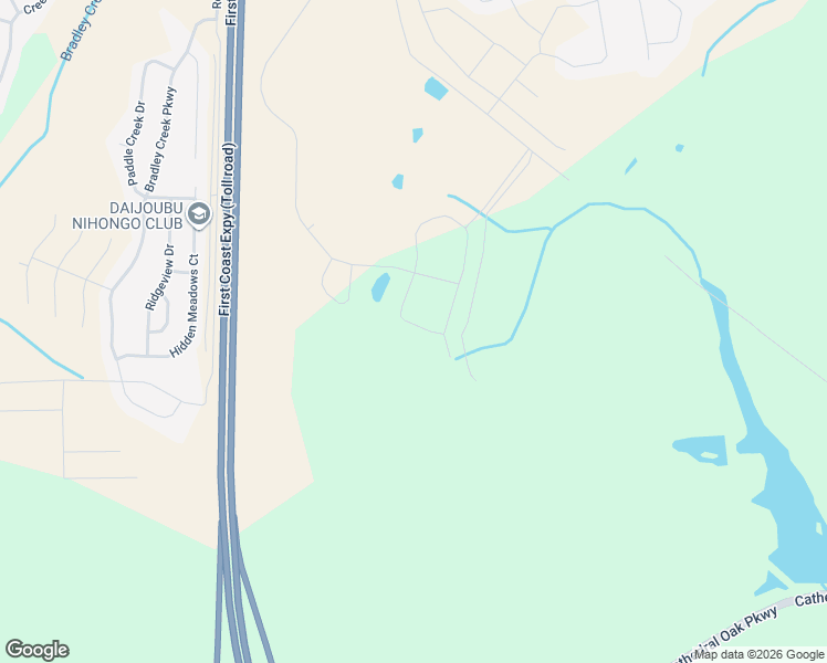 map of restaurants, bars, coffee shops, grocery stores, and more near Unnamed Road in Green Cove Springs
