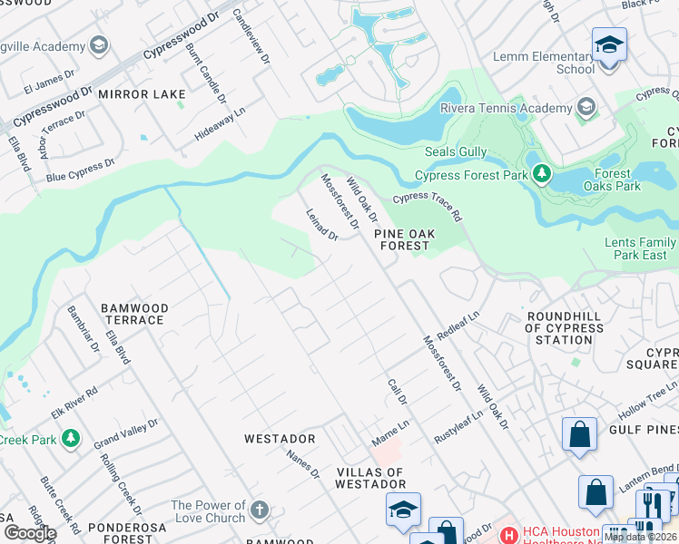 map of restaurants, bars, coffee shops, grocery stores, and more near 803 Maranon Lane in Houston
