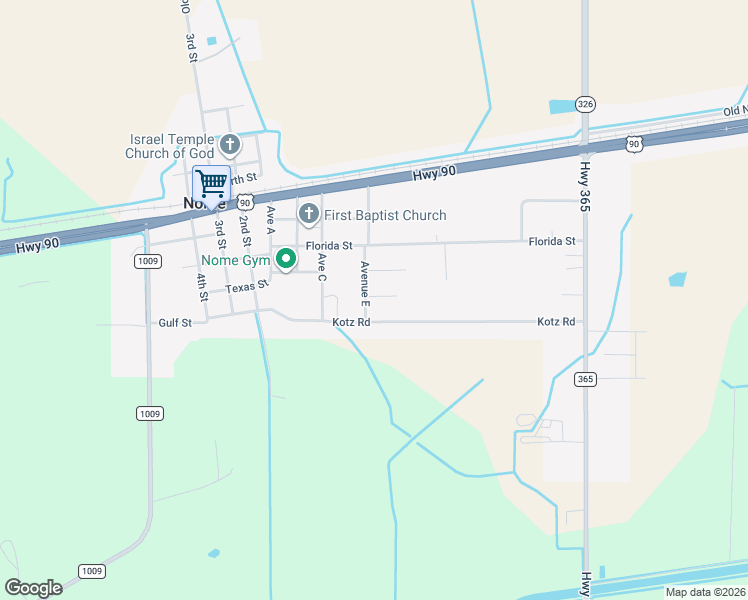 map of restaurants, bars, coffee shops, grocery stores, and more near 1726 Kotz Road in Beaumont