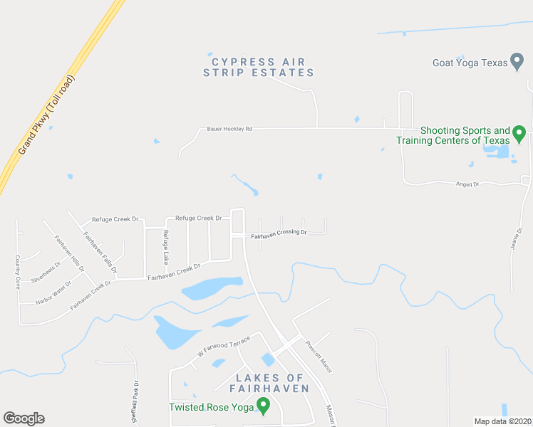 map of restaurants, bars, coffee shops, grocery stores, and more near 17810 Fairhaven Sunrise Court in Cypress