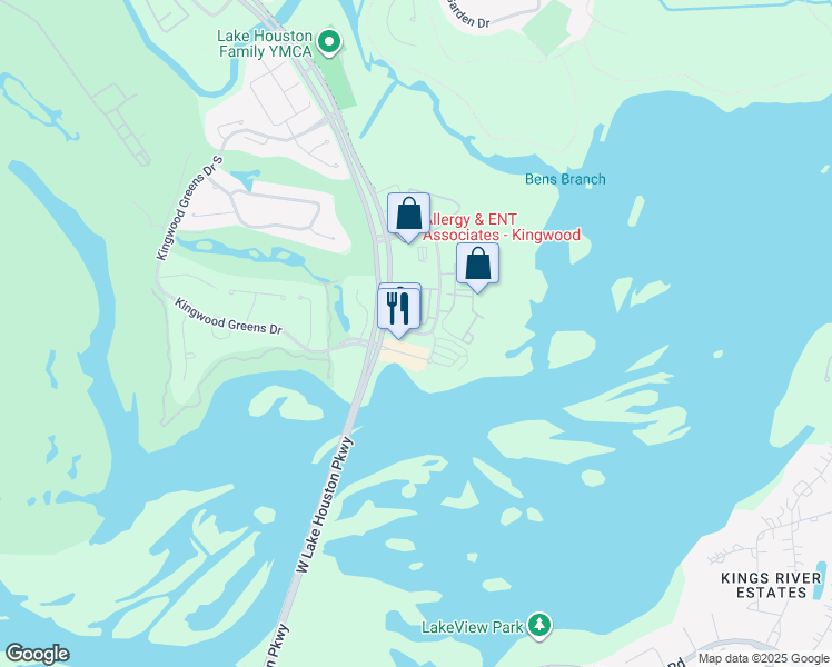 map of restaurants, bars, coffee shops, grocery stores, and more near 4360 Magnolia Cove Drive in Houston