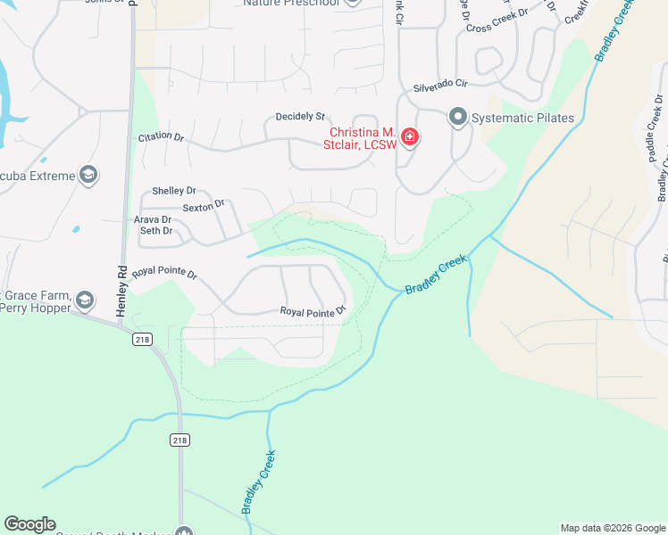 map of restaurants, bars, coffee shops, grocery stores, and more near 2533 Royal Pointe Drive in Green Cove Springs